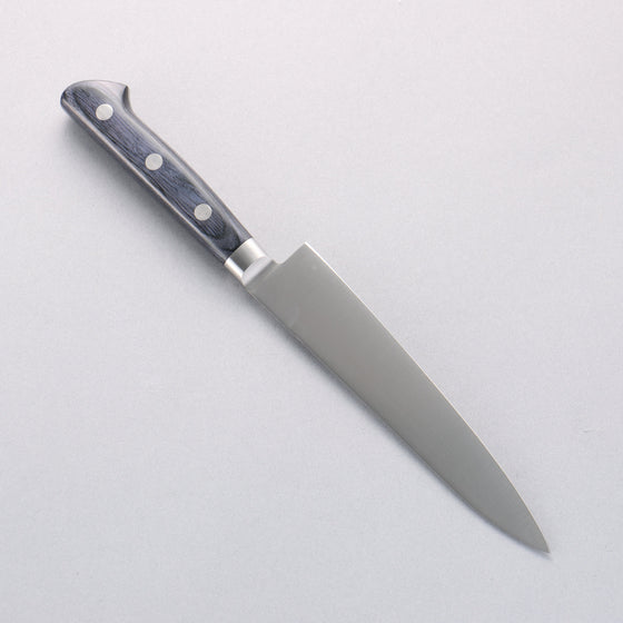 Seisuke Seiten Molybdenum Petty-Utility 150mm Navy blue Pakka wood Handle with Sheath - Seisuke Knife