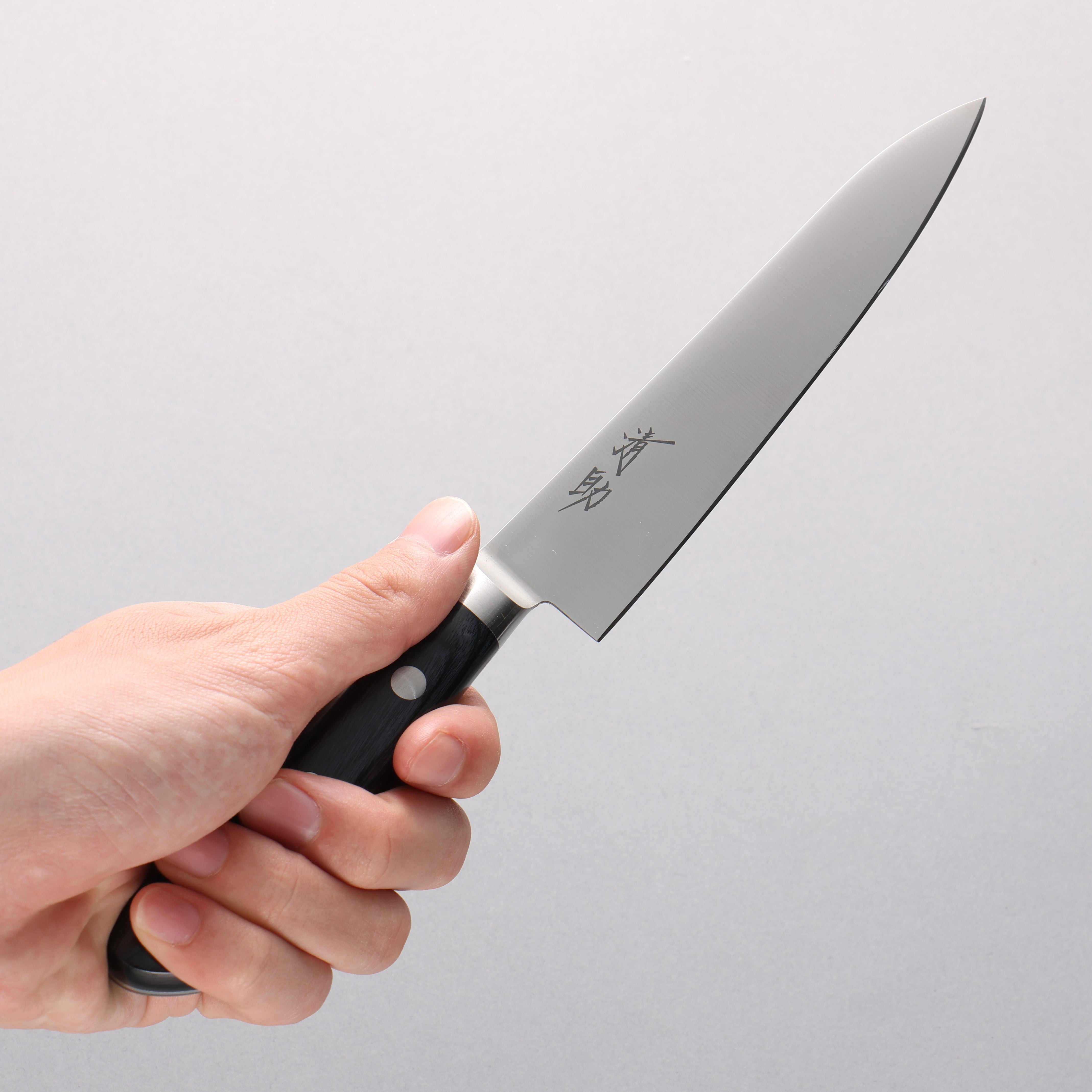 Seisuke Seiten Molybdenum Petty-Utility 150mm Navy Blue Pakkawood Handle with Sheath - Seisuke Knife