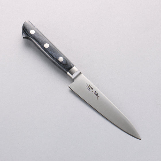 Seisuke Seiten Molybdenum Petty-Utility 120mm Navy blue Pakka wood Handle with Sheath - Seisuke Knife