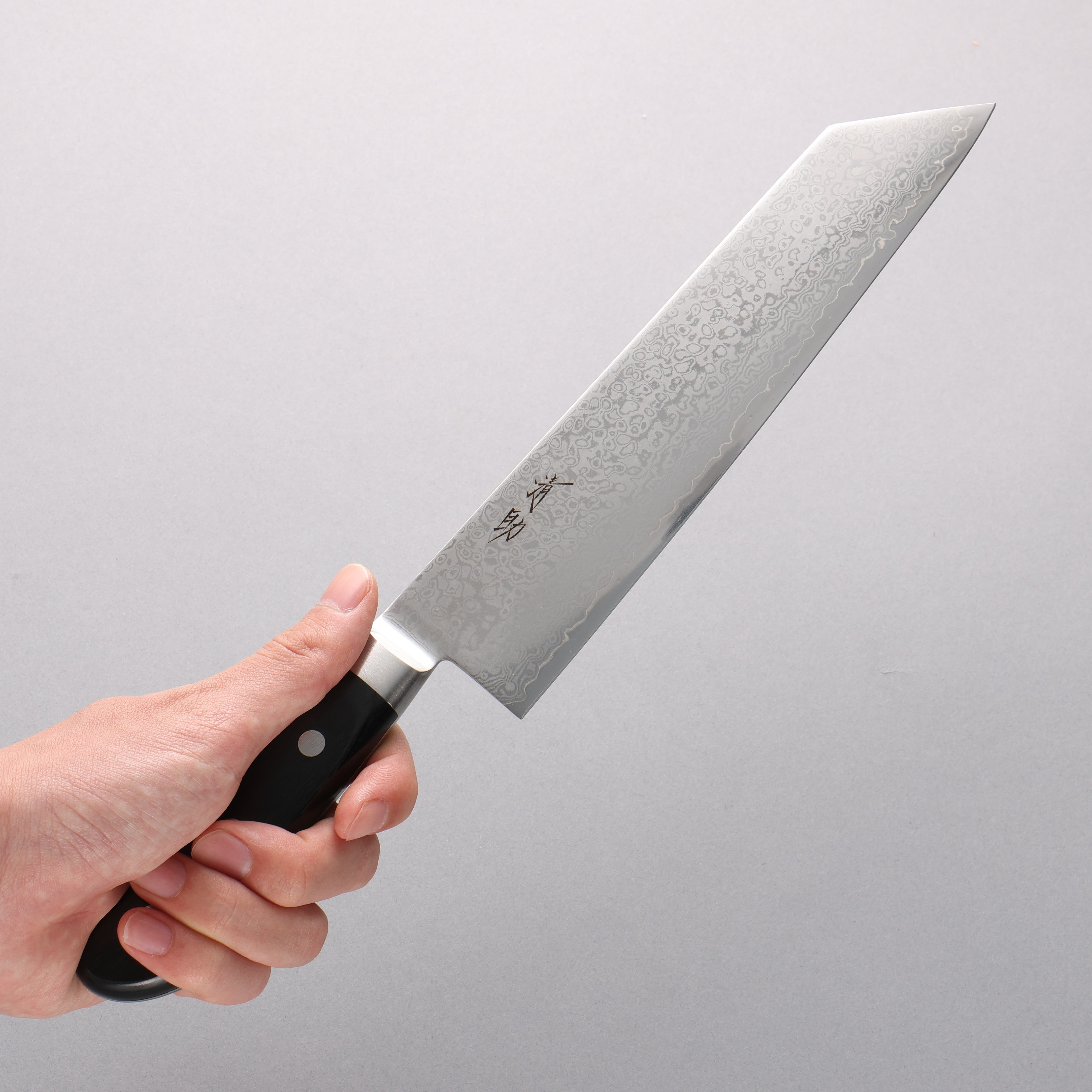 Seisuke VG10 33 Layer Mirrored Finish Damascus Kiritsuke Gyuto 210mm Black Pakka wood Handle - Seisuke Knife