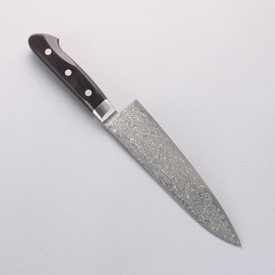 Seisuke AUS10 45 Layer Damascus Gyuto 180mm Black Pakka wood Handle - Seisuke Knife