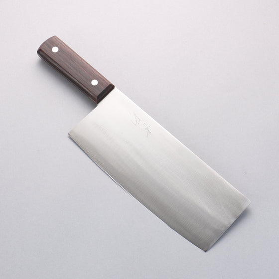 Seisuke Whole Steel Chinese Cleaver 220mm with Shitan Handle - Seisuke Knife