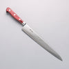 Seisuke AUS10 Damascus Sujihiki 240mm Red Pakka wood Handle - Seisuke Knife - Slide 1