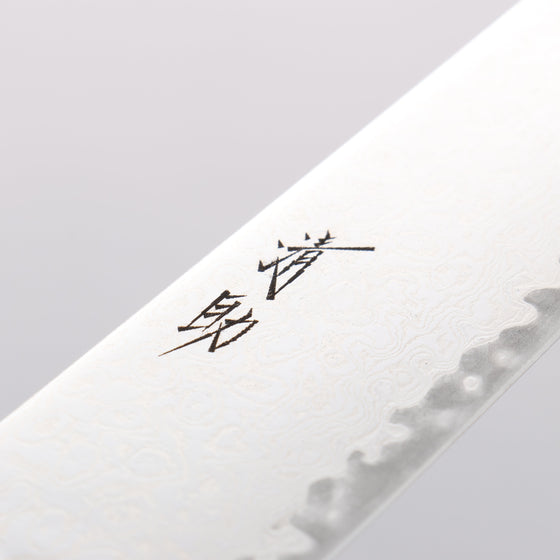Seisuke AUS10 Damascus Sujihiki 240mm Red Pakka wood Handle - Seisuke Knife