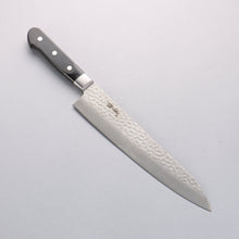  Seisuke AUS8 Hammered Gyuto 240mm Black Pakka wood Handle - Seisuke Knife