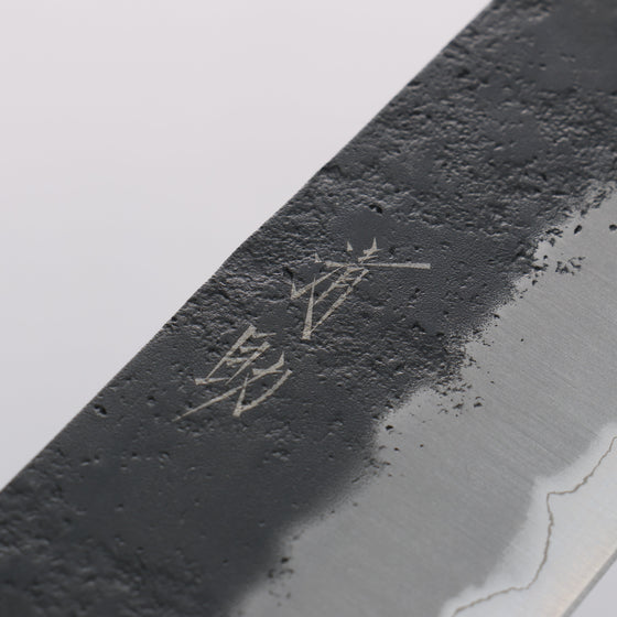 Seisuke Blue Super Black Nashiji Gyuto 240mm Rosewood (Ferrule: White Pakka Wood) Handle - Seisuke Knife