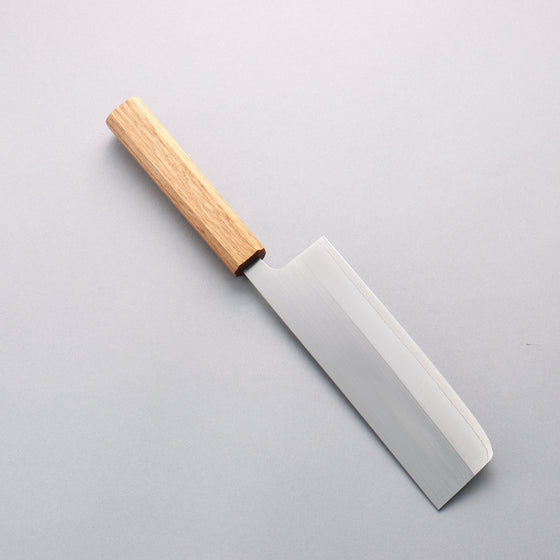 Seisuke SRS13 Vertically Brushed Nakiri 165mm Oak Handle - Seisuke Knife