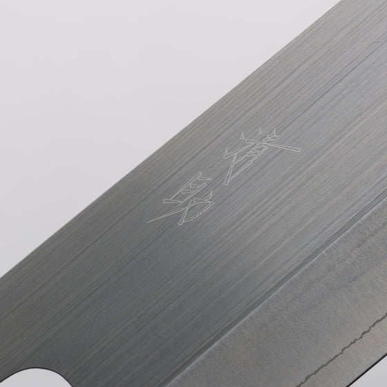 Seisuke SRS13 Vertically Brushed Nakiri 165mm Oak Handle - Seisuke Knife