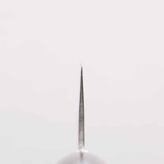 Seisuke Blue Steel No.2 Nashiji Hammered Santoku 180mm Black Pakka wood Handle - Seisuke Knife