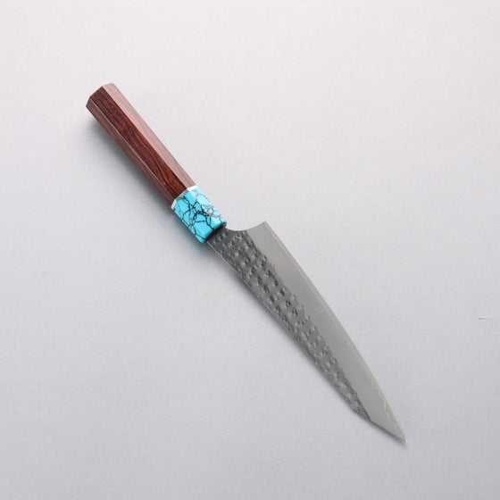 Yu Kurosaki Senko Ei SG2 Hammered Petty-Utility 150mm Rosewood (Ferrule: Blue Turquoise) Handle - Seisuke Knife