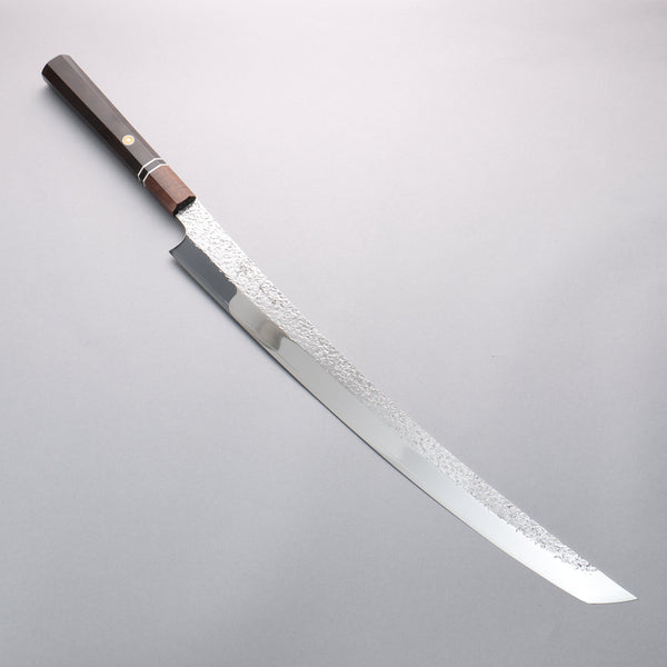 Yu Kurosaki Shizuku SG2 Mirrored Finish Hammered Sakimaru Sujihiki 450