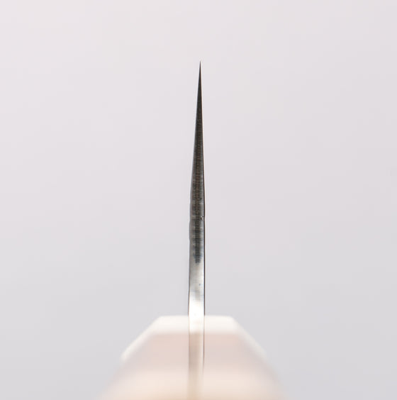 Yu Kurosaki Juhyo Cobalt Special Steel Hammered Nakiri 165mm Chinese Quince (White Ferrule and End Cap) Handle - Seisuke Knife
