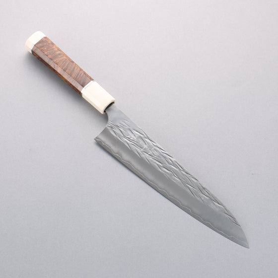 Yu Kurosaki Juhyo Cobalt Special Steel Hammered Gyuto 210mm Chinese Quince (White Ferrule and End Cap) Handle - Seisuke Knife
