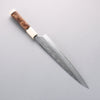 Yu Kurosaki Juhyo Cobalt Special Steel Hammered Sujihiki 240mm Chinese Quince (White Ferrule and End Cap) Handle - Seisuke Knife - Slide 2