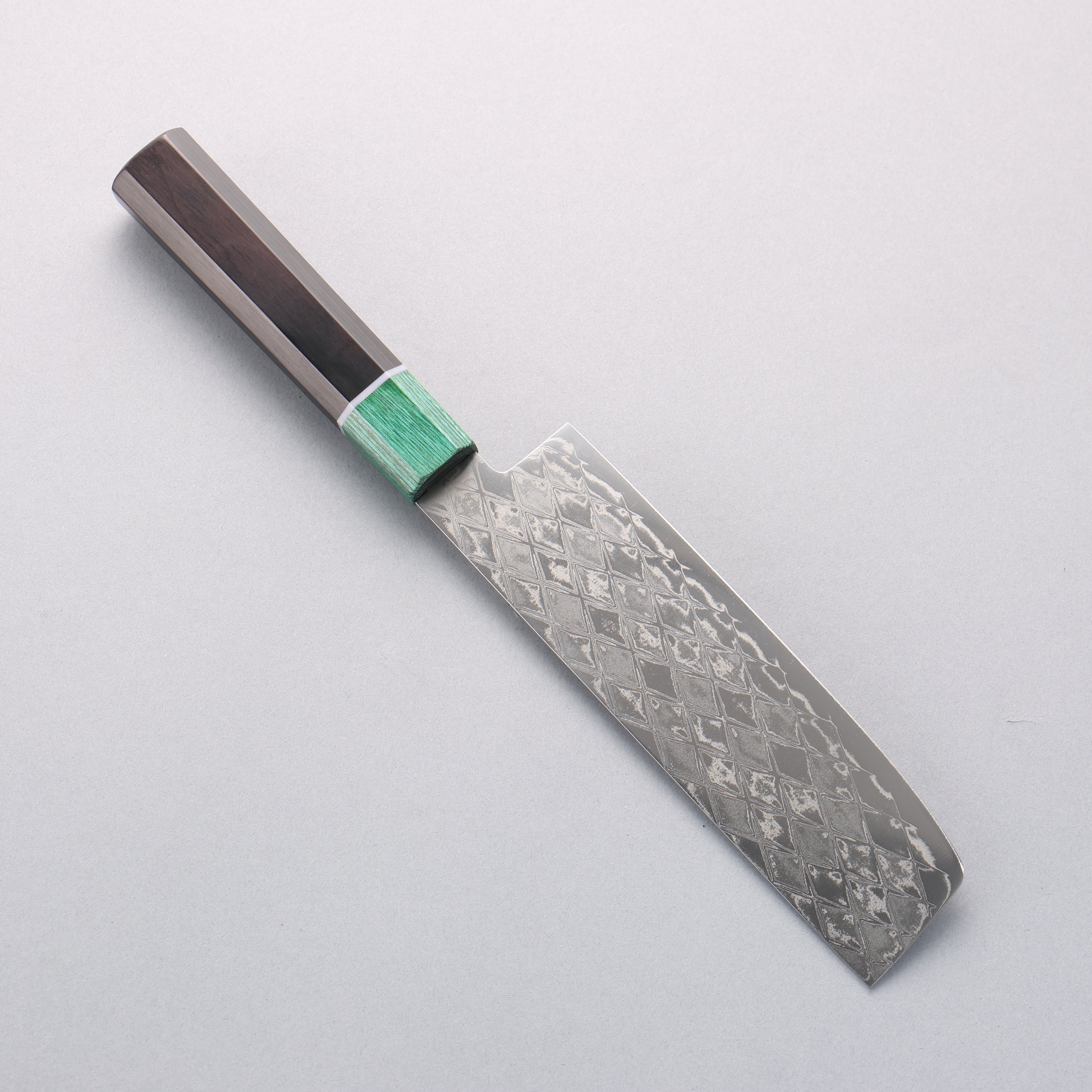 Seisuke AUS10 Mirror Crossed Usuba 160mm Black & Green Pakkawood Handle - Seisuke Knife