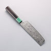 Seisuke AUS10 Mirror Crossed Usuba 160mm Black Pakka wood(ferrule: Green Pakka wood) Handle - Seisuke Knife - Slide 2