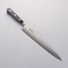  Seisuke AUS8 Hammered Sujihiki 240mm Black Pakka wood Handle - Seisuke Knife