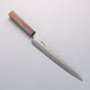Seisuke Stainless Steel 440C Hammered Damascus Sujihiki 240mm Oak Handle - Seisuke Knife - Slide 1