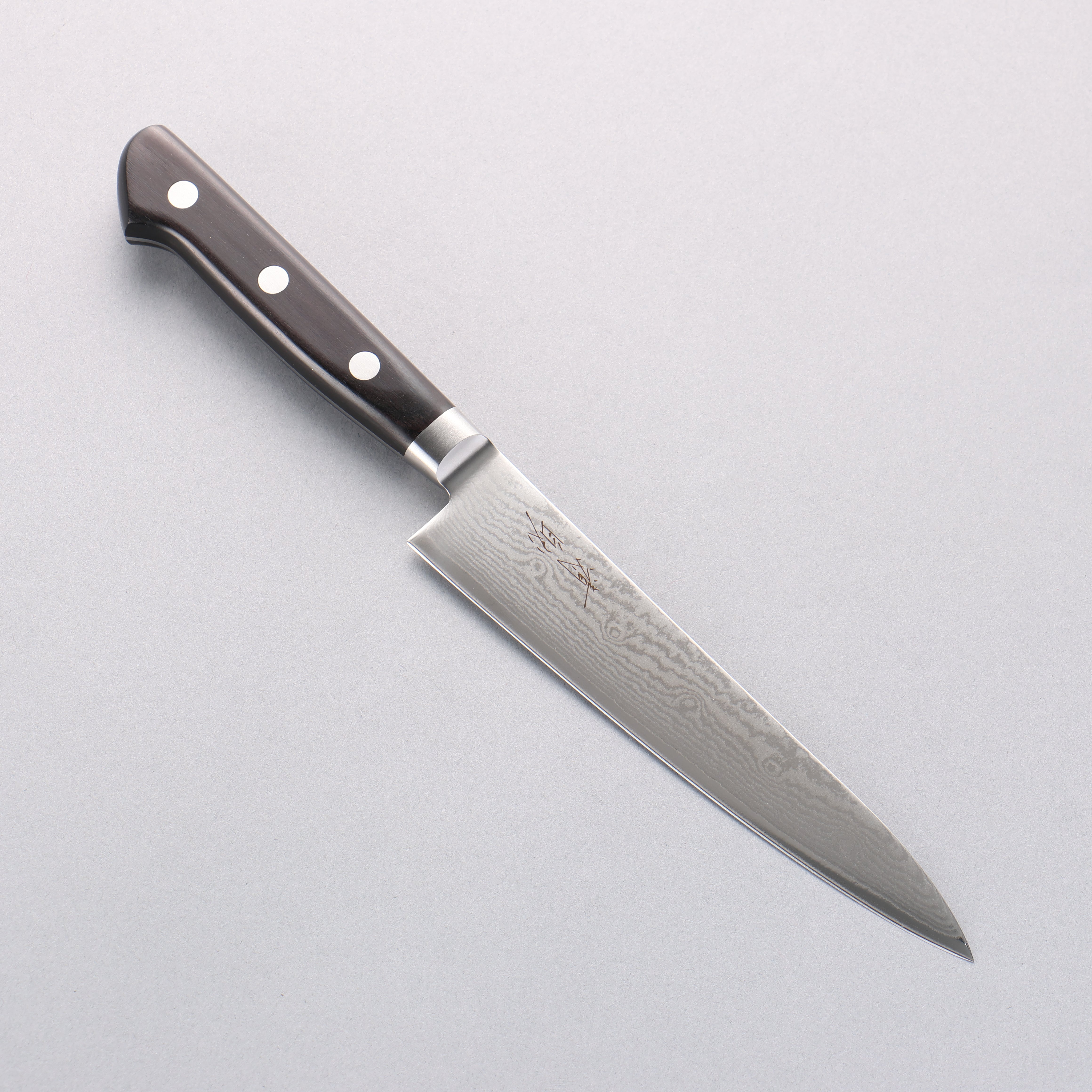 Seisuke VG10 33 Layer Damascus Petty-Utility 150mm Black Pakkawood Handle - Seisuke Knife