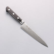  Seisuke VG10 33 Layer Damascus Petty-Utility 150mm Black Pakka wood Handle - Seisuke Knife