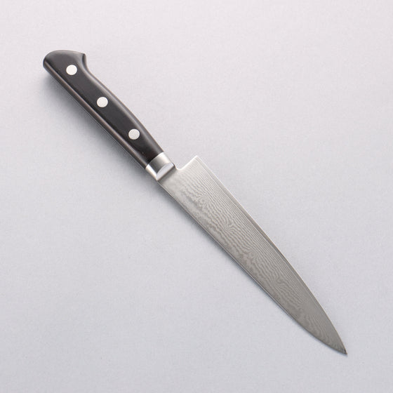 Seisuke VG10 33 Layer Damascus Petty-Utility 150mm Black Pakka wood Handle - Seisuke Knife