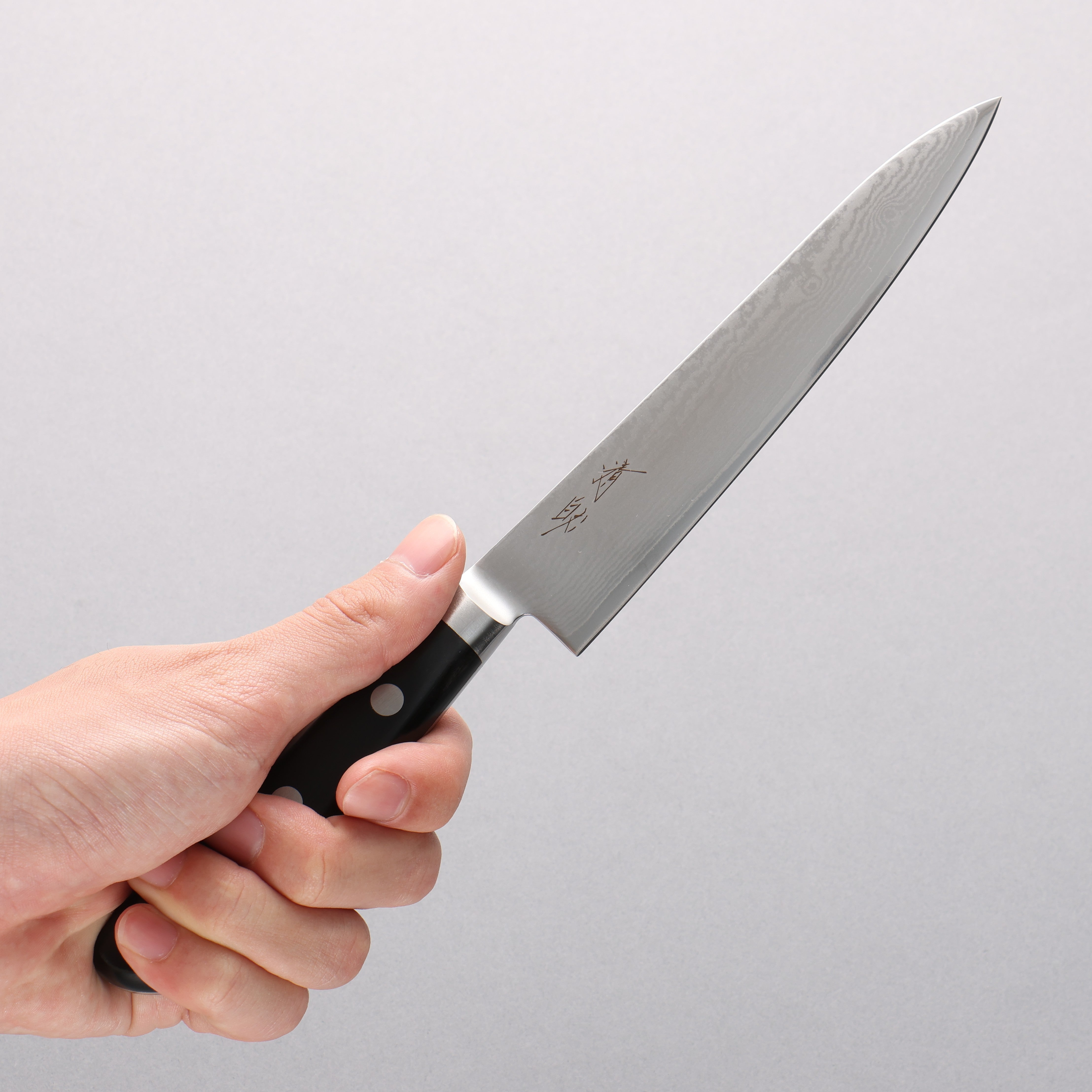 Seisuke VG10 33 Layer Damascus Petty-Utility 150mm Black Pakkawood Handle - Seisuke Knife