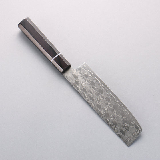 Seisuke AUS10 Mirror Crossed Usuba 160mm Black Pakka wood Handle - Seisuke Knife