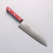  Seisuke SLD Migaki Polish Finish Santoku 180mm Red Pakkawood Handle