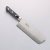 Seisuke AUS8 Hammered Nakiri 165mm Black Pakka wood Handle - Seisuke Knife - Slide 1