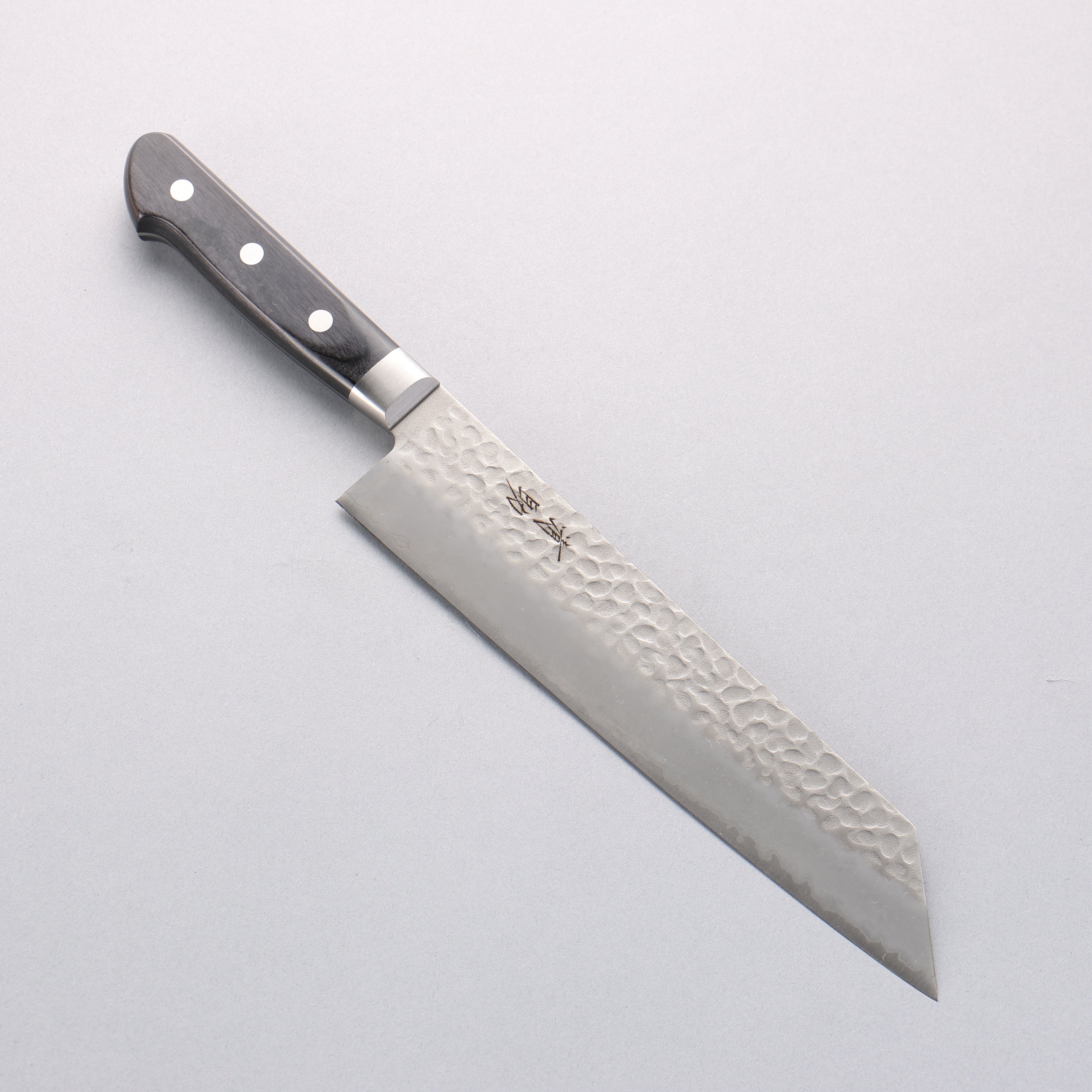 Seisuke AUS8 Hammered Kiritsuke Gyuto 210mm Black Pakkawood Handle - Seisuke Knife