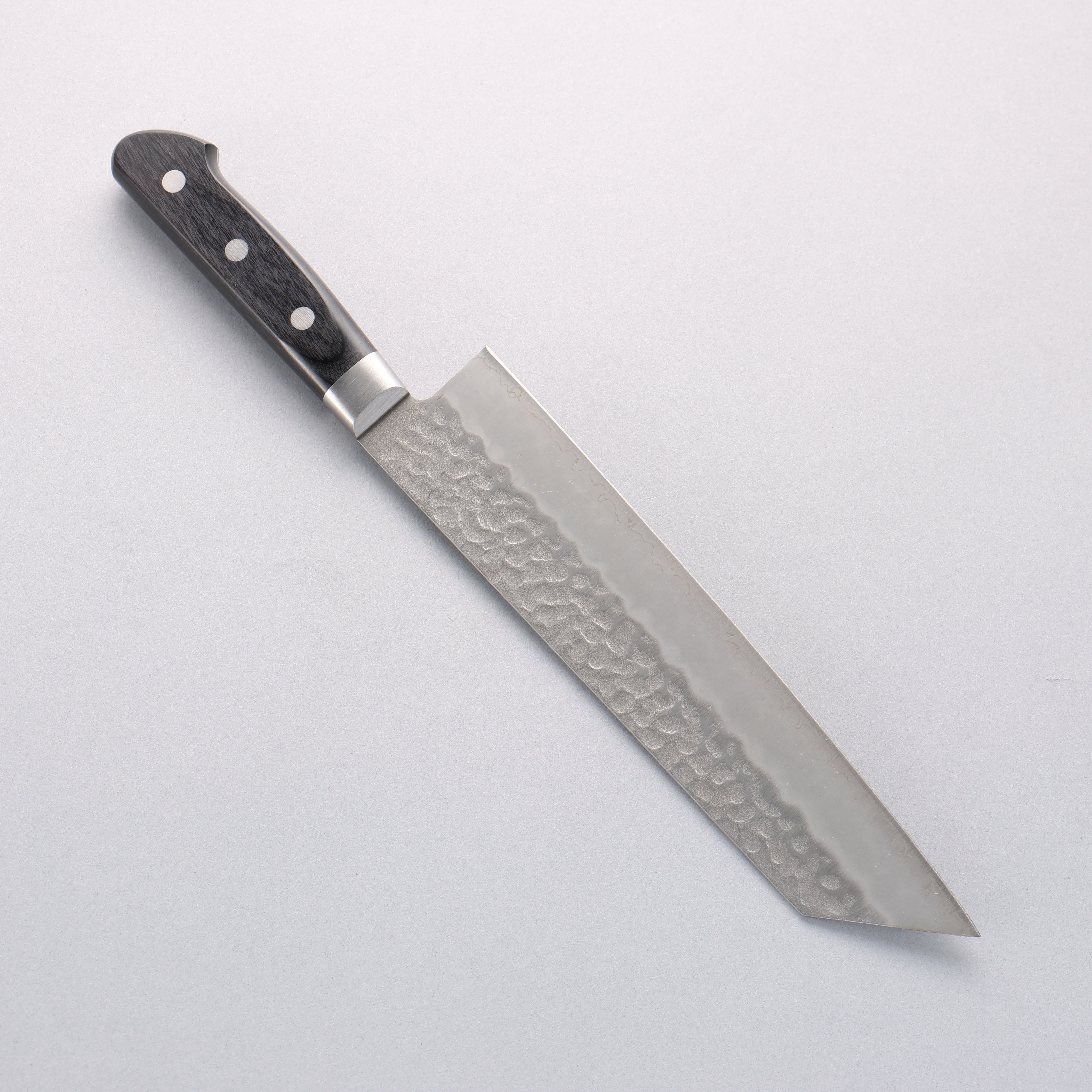 Seisuke AUS8 Hammered Kiritsuke Gyuto 210mm Black Pakkawood Handle - Seisuke Knife