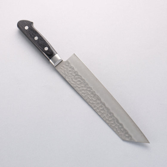 Seisuke AUS8 Hammered Kiritsuke Gyuto 210mm Black Pakka wood Handle - Seisuke Knife