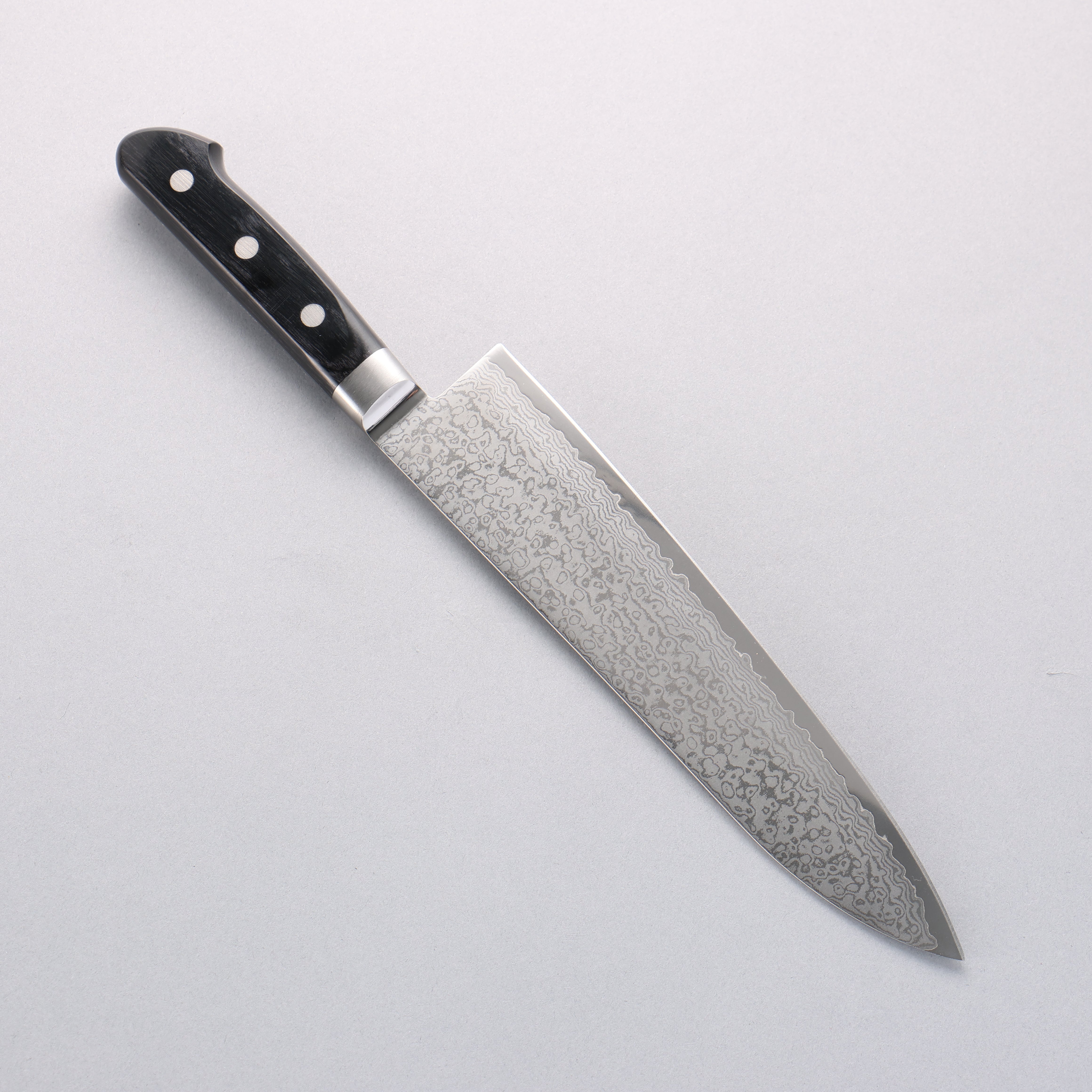 Seisuke VG10 33 Layer Damascus Gyuto 210mm Black Pakka wood Handle - Seisuke Knife