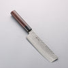 Seisuke Sumi VG10 Hammered Damascus Nakiri 165mm Rosewood (Ferrule: Black Pakka Wood) Handle - Seisuke Knife - Slide 1