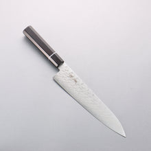  Seisuke AUS10 Mirror Crossed Gyuto 210mm Black Pakka wood Handle - Seisuke Knife