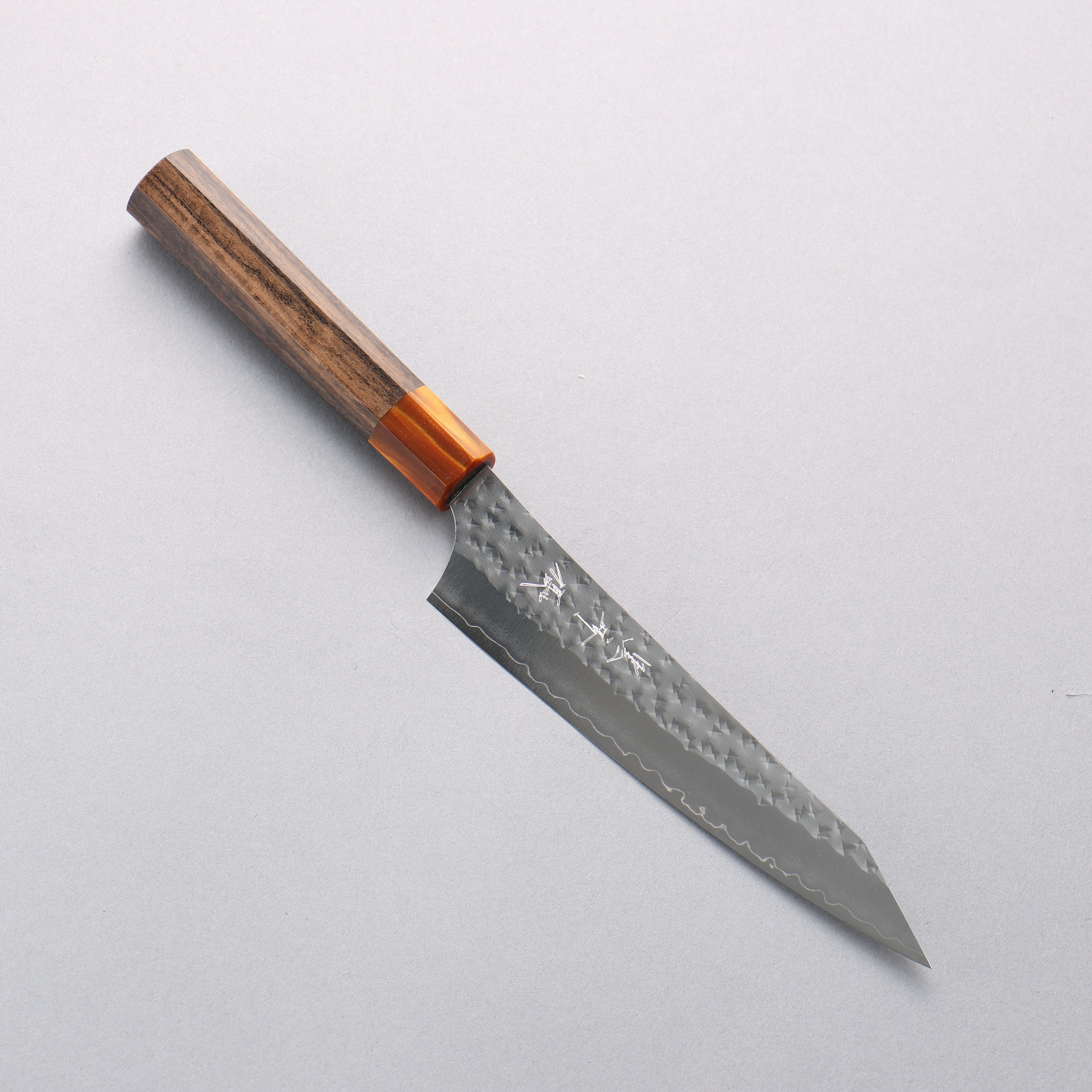 Yu Kurosaki Senko Ei SG2 Hammered Petty-Utility 150mm Sandalwood & Acrylic Handle - Seisuke Knife