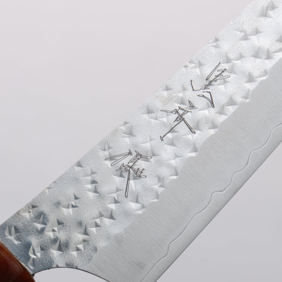 Yu Kurosaki Senko Ei SG2 Hammered Petty-Utility 150mm Sandalwood (ferrule:Acrylic) Handle - Seisuke Knife