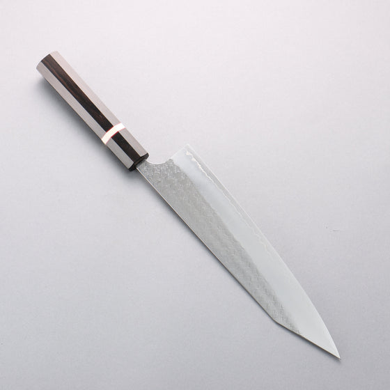 Yoshimi Kato Minamo SG2 Hammered Kiritsuke Gyuto 240mm Ebony (White Ring) Handle - Seisuke Knife