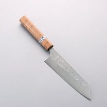  Yoshimi Kato SG2 Damascus Migaki Finished Bunka 170mm Brown Stabilized Wood (White Turquoise Ring) Handle - Seisuke Knife