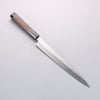 Sakai Takayuki Honyaki White Steel No.2 Yanagiba Wenge with Double Water Buffalo Ring Handle - Seisuke Knife - Slide 1