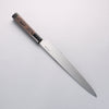 Sakai Takayuki Honyaki White Steel No.2 Yanagiba Wenge with Double Water Buffalo Ring Handle - Seisuke Knife - Slide 2