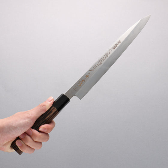 Sakai Takayuki Honyaki VG10 Dragon engraving Yanagiba 270mm Wenge Handle with Sheath - Seisuke Knife