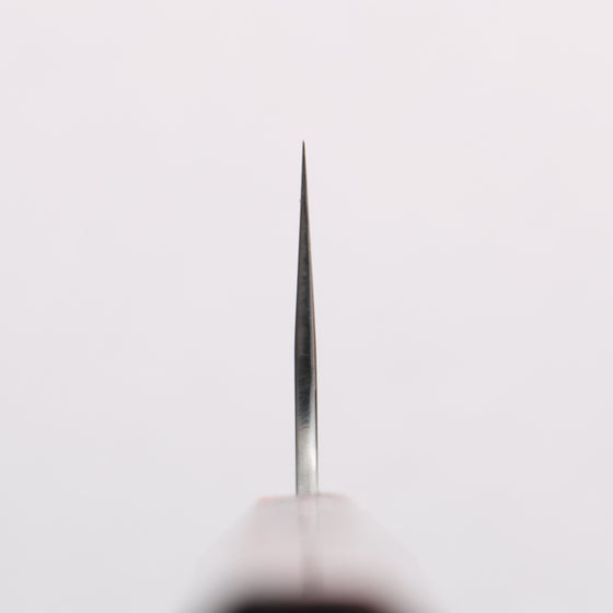 Makoto Kurosaki VG10w Damascus Santoku 165mm Lacquered (Marble pattern: Red/Black) Handle - Seisuke Knife