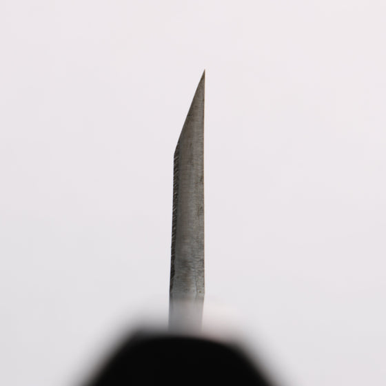 Minamoto Akitada Blue Steel No.2 Aideba 180mm Ebony Wood & Black Water Buffalo Horn Handle - Seisuke Knife