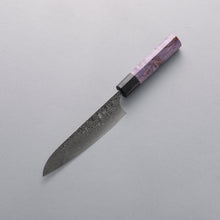  Anryu VG10 Migaki Finished Damascus Petty-Utility 150mm Purple Stabilized Wood Handle - Seisuke Knife