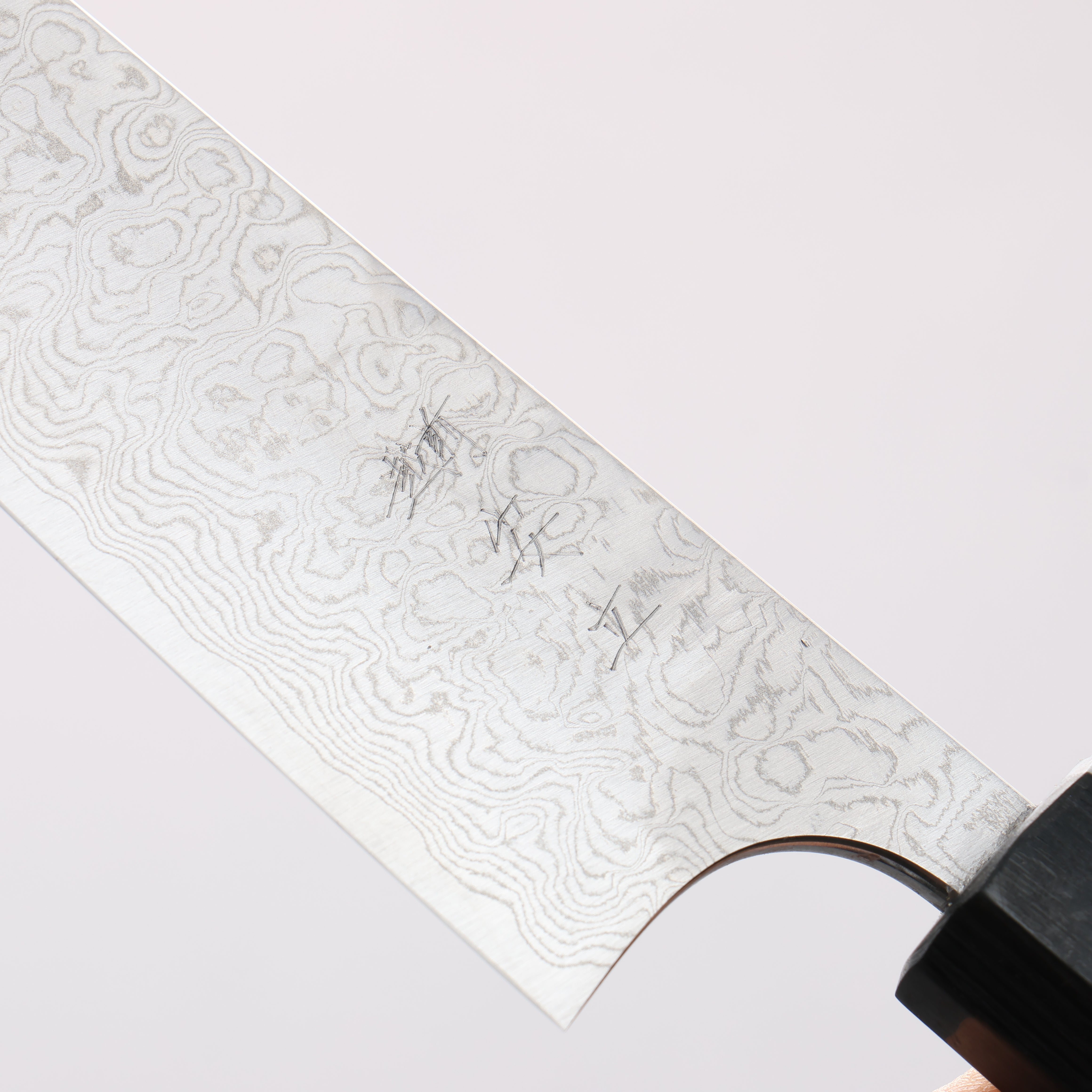 Anryu VG10 Migaki Damascus Petty-Utility 150mm Purple Stabilized Wood Handle - Seisuke Knife