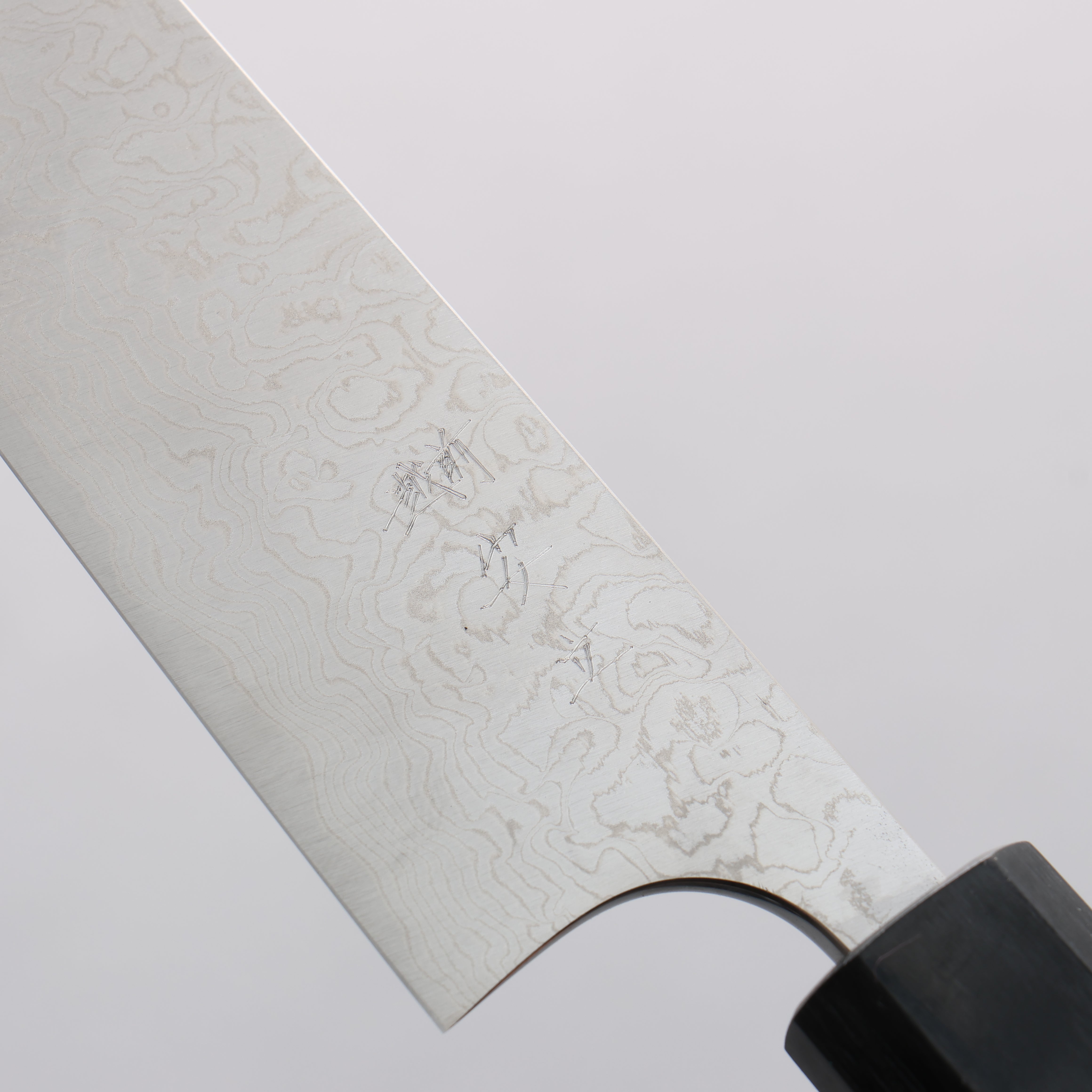 Anryu VG10 Migaki Damascus Petty-Utility 150mm Blue Stabilized Wood Handle - Seisuke Knife