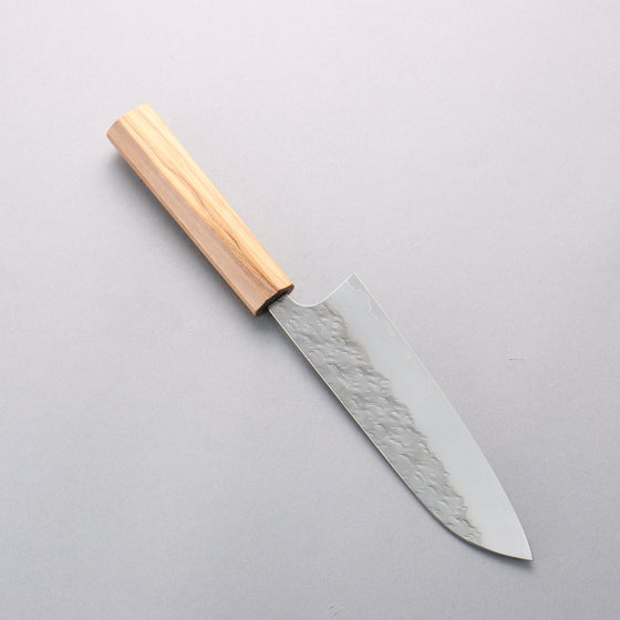 Yoshimi Kato Hyo SG2 Hammered Santoku 170mm Olive tree (V Shaped) Handle - Seisuke Knife