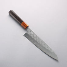  Yoshimi Kato Hyo SG2 Hammered Gyuto 210mm Ebony (ferrule: Orange Resin) Handle - Seisuke Knife