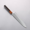 Yoshimi Kato Hyo SG2 Hammered Gyuto 210mm Ebony (ferrule: Orange Resin) Handle - Seisuke Knife - Slide 2